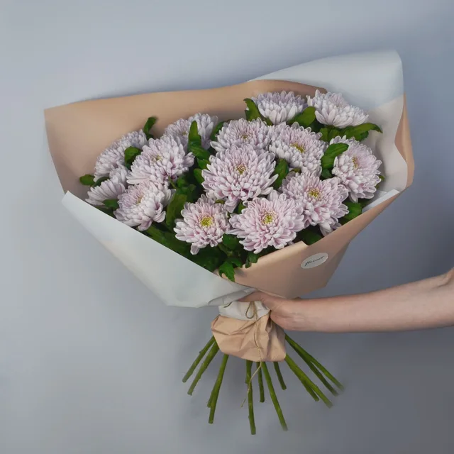 Букет из 15 хризантем Rossano