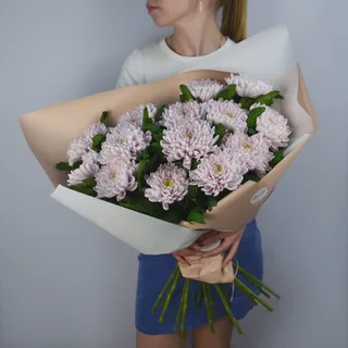 Букет из 15 хризантем Rossano