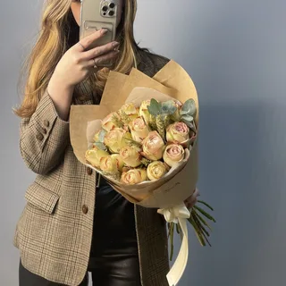 Букет роз Теплое утро S
