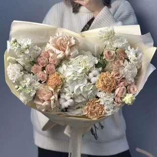 Сборный букет Тепло L