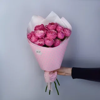 Букет из 5 кустовых пионовидных роз Juliet Cerise