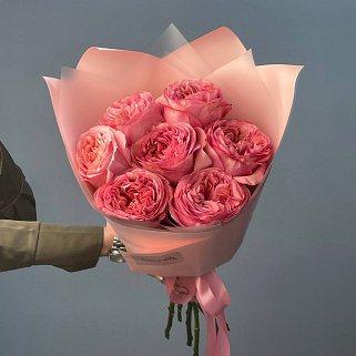 Букет пионовидных роз Pink Expression XS